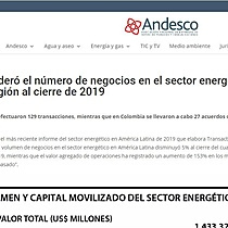 Brasil lider el nmero de negocios en el sector energtico en la regin al cierre de 2019